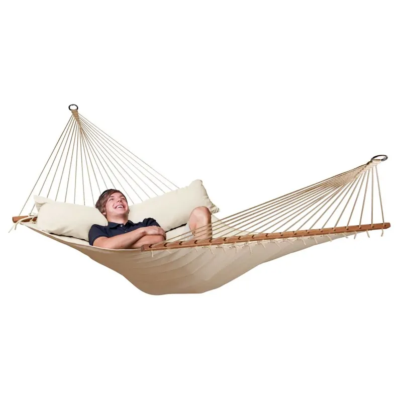 Spreader bar hammock Alabama vanilla quilted - kingsize