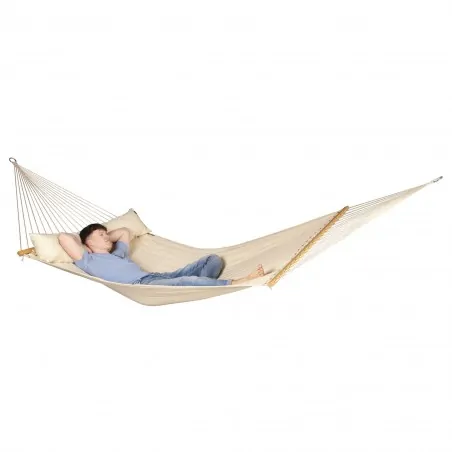 Spreader bar hammock Alabama vanilla quilted - kingsize