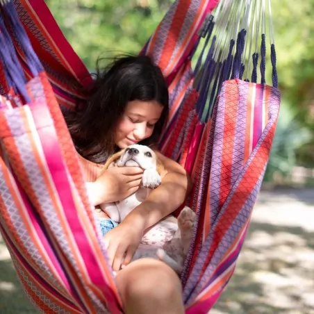 Hammock chair Habana Flamingo Organic Cotton - comfort