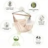 Ηammock chair Ηabana Νougat Organic Cotton - kingsize