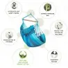 Hammock chair Habana Lagoon Organic Cotton HAMMOCK CHAIR HABANA LAGOON ORGANIC COTTON | BASIC
