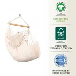 Hammock chair Habana Latte Organic Cotton