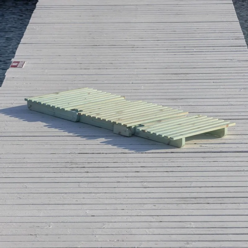 Folding beach lounger 189cm