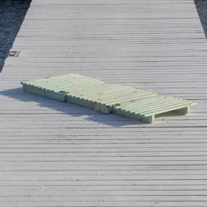 Folding beach lounger 189cm