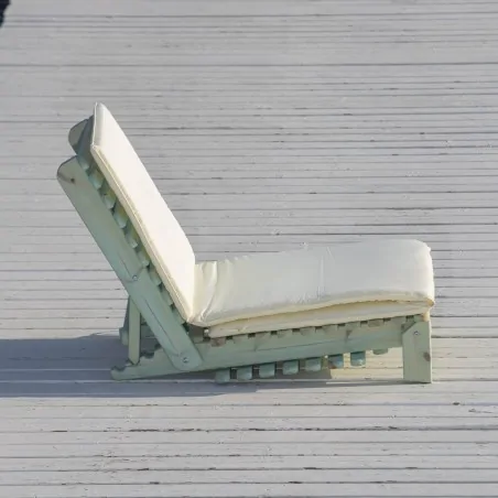 Folding beach lounger 189cm ADJUSTABLE SUNBED