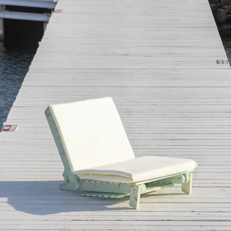Folding beach lounger 189cm