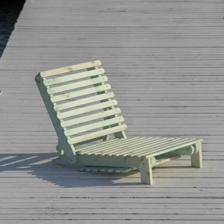 Folding beach lounger 189cm ADJUSTABLE SUNBED