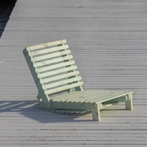 Folding beach lounger 189cm