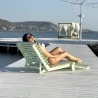 Folding beach lounger 189cm ADJUSTABLE SUNBED
