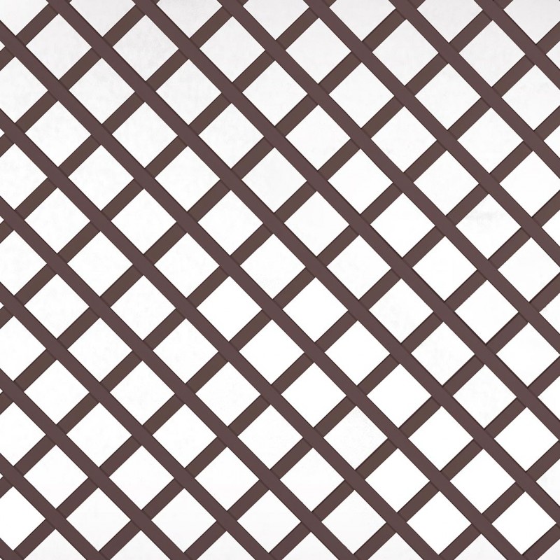 PVC trellis 4,8 x 4,8  | brown