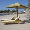Wooden beach umbrella 200 x 200cm