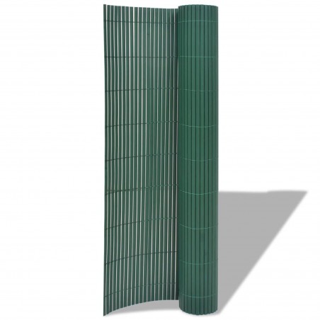 Double Sided PVC Garden Fence in roll | green