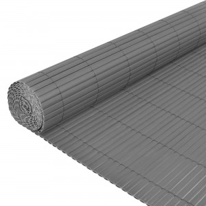 Double Sided PVC Garden Fence in roll | grey