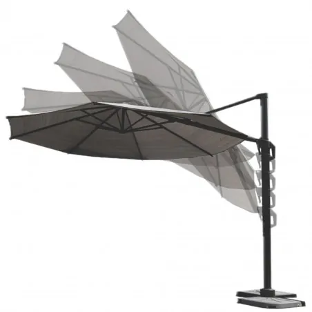 Coolfit overhanging Parasol Ø350cm - grey