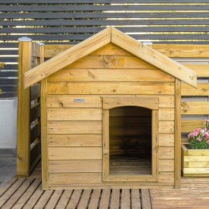 Wooden dog house