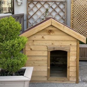 Wooden dog house