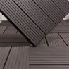 WPC decking tiles 30 x 30cm - dark coffee