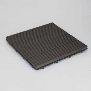 WPC decking tiles 30 x 30cm | dark coffee