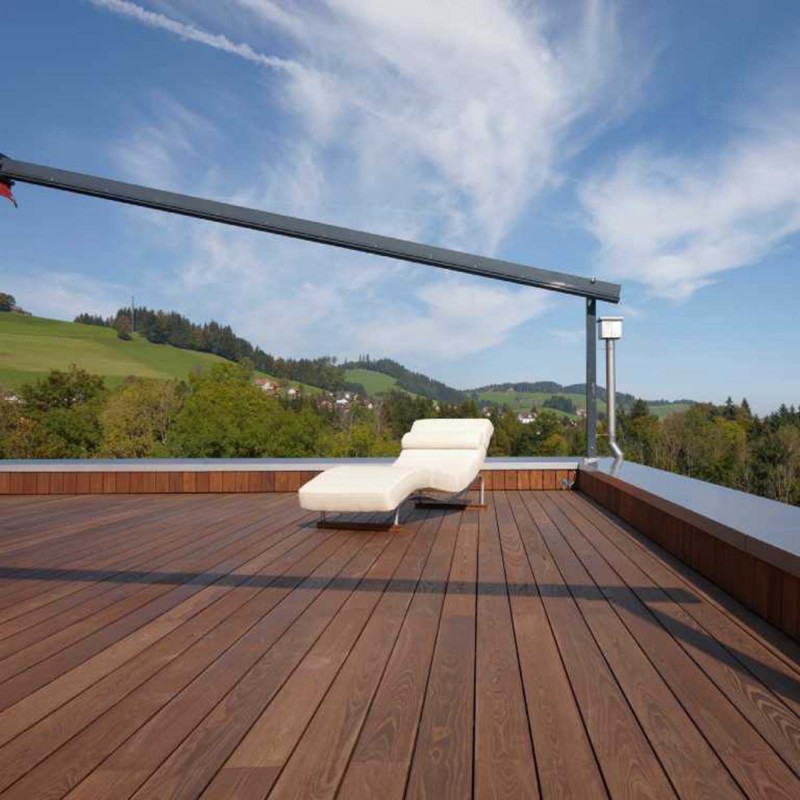 Thermo ash smooth decking board