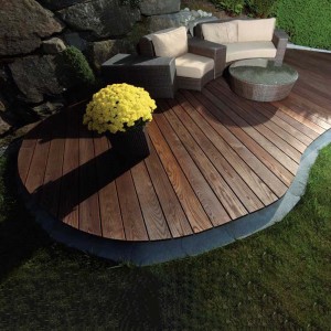 Thermo ash smooth decking board