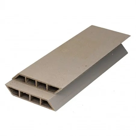 WPC Fencing board 2,4 x 12,5 x 600cm - ivory white