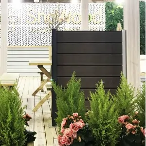 WPC Fencing board 2,4 x 12,5 x 600cm - hazelnut brown