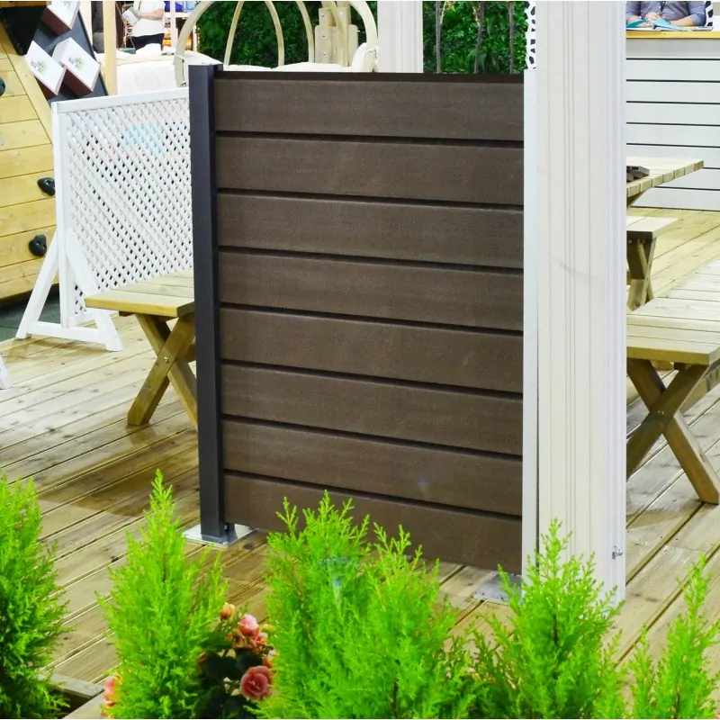 WPC Fencing board 2,4 x 12,5 x 600cm - hazelnut brown