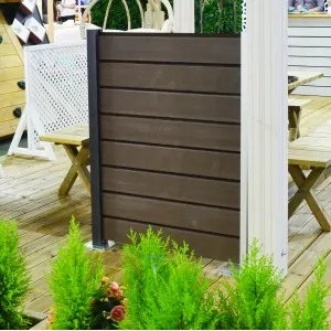 WPC Fencing board 2,4 x 12,5 x 600cm - hazelnut brown