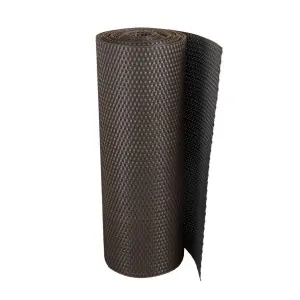 Rattan privacy screen - brown