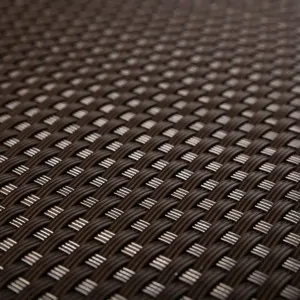 Rattan privacy screen - brown