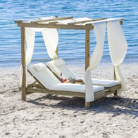 Double sun lounger DOUBLE SUNBED 159 Χ 200CM (3 packages)