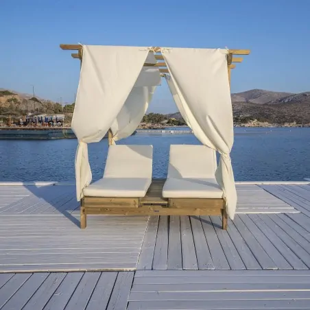 Double sun lounger DOUBLE SUNBED 159 Χ 200CM (3 packages)