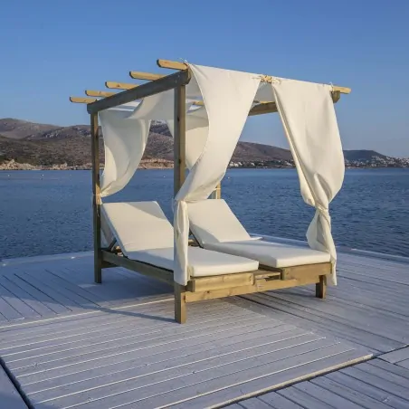 Double sun lounger DOUBLE SUNBED 159 Χ 200CM (3 packages)