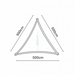 Triangular Shade Sail Light Green