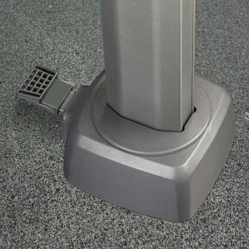 Free-arm parasol challenger premium 350x260cm- Grey