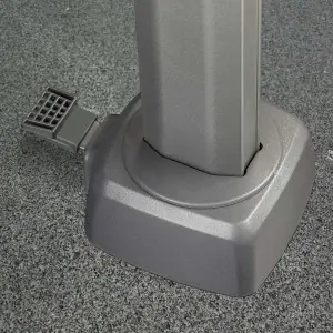 Free-arm parasol challenger premium 350x260cm- Grey