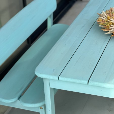 Malu Set | Woode Table with Two Benches