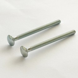 Round headed galvanized bolt 5x70mm