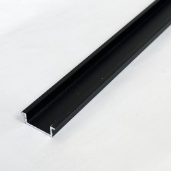 Αnodized aluminum post strip Black - 100cm