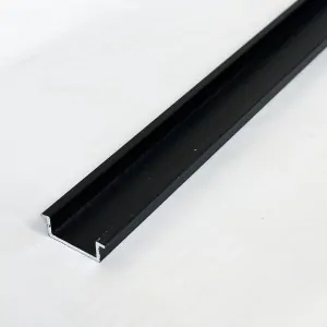 Αnodized aluminum post strip Black - 180cm