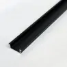 Αnodized aluminum post strip Black - 180cm