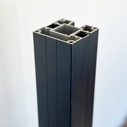 aluminum post kit black | 7,5 x 7,5 x 140cm - 75141 (WPC | DECK & ΠΕΡΙΦΡΑΞΗ / WPC | κολώνες / σύνδεσμοι)