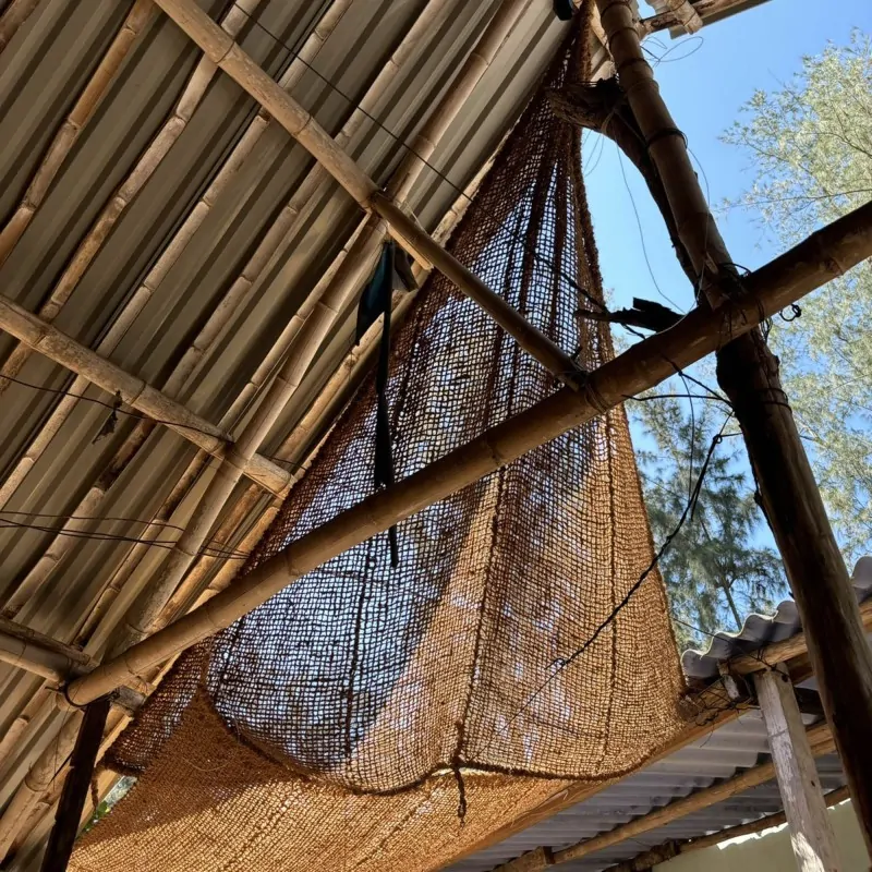Triangle Coconut Fiber Shade Sails