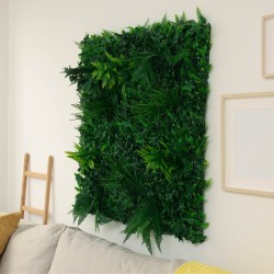 Artificial PREMIUM vertical garden tile 100 x 100cm - Mint