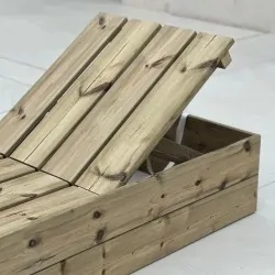 Premium Wooden Beach Lounger 69.5 × 205 cm – Pressure Treated