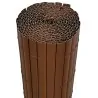 PVC Reed Fence 19mm Double-Sided Reinforced – Brown PVC FENCE 19mm REINFORCED DOUBLE FACE 100(h) x 300cm | CHOCOLATE