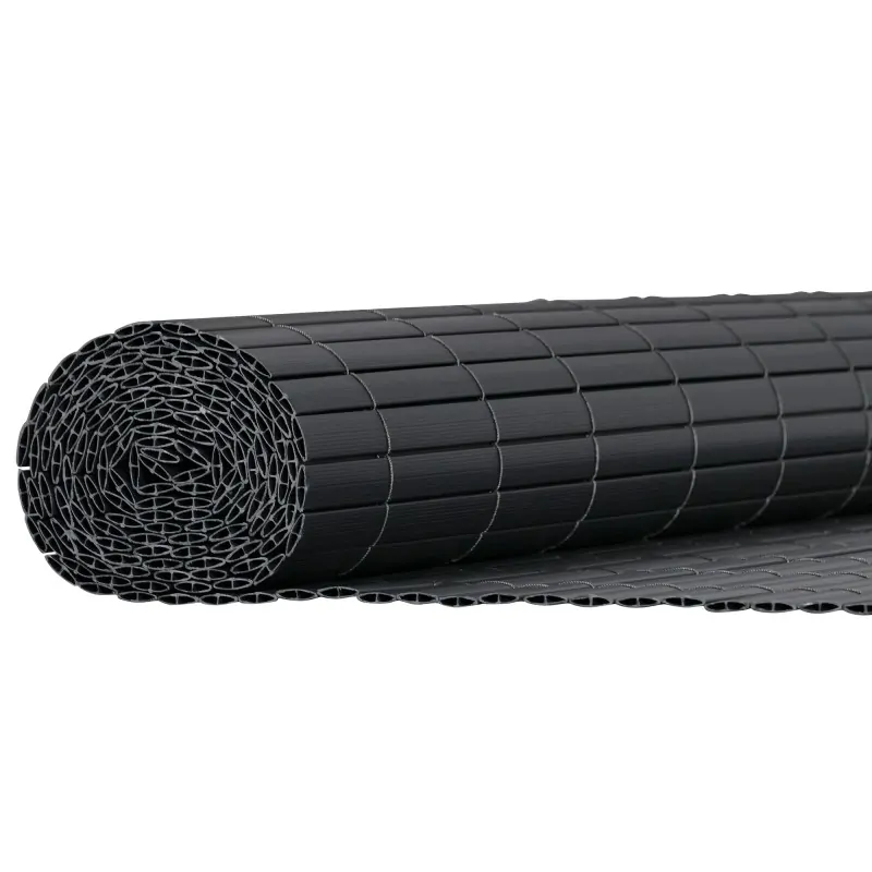 PVC Reed Fence 19mm Double-Sided Reinforced - Grey