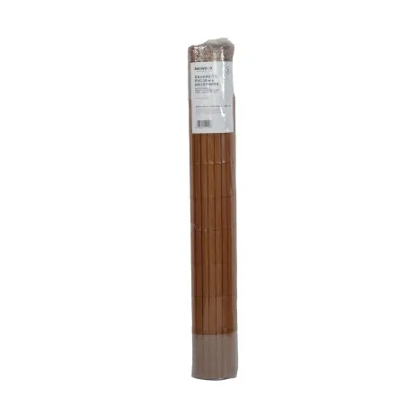 PVC Reed Fence 19mm Double-Sided Reinforced - Light Brown PVC FENCE 19mm REINFORCED DOUBLE FACE 100(h) x 300cm | BROWN