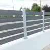 WPC 3d fencing board  2 x 12 x 360cm - light grey