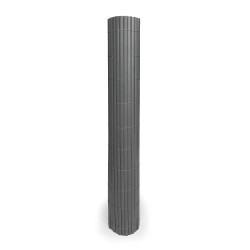 PVC Reed Fence 14mm Half Bamboo 100x300cm - Grey